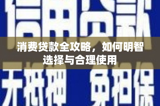 南阳消费贷款全攻略，如何明智选择与合理使用