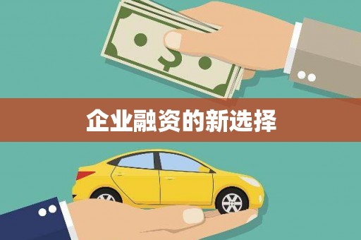 南阳企业融资的新选择
