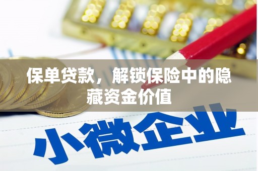 南阳保单贷款，解锁保险中的隐藏资金价值