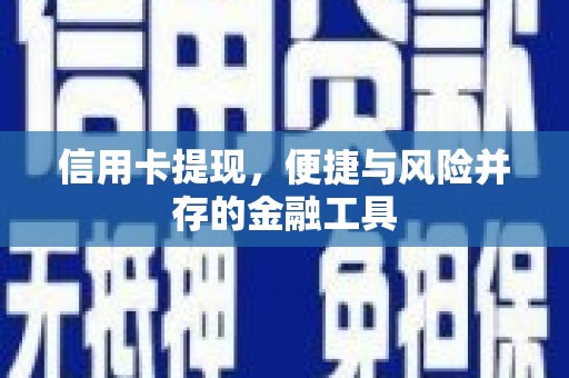 南阳信用卡提现，便捷与风险并存的金融工具