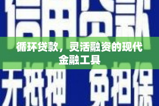 南阳循环贷款，灵活融资的现代金融工具