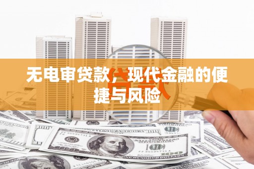 南阳无电审贷款，现代金融的便捷与风险