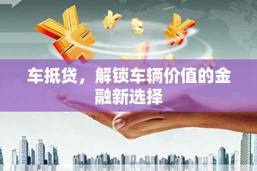南阳车抵贷，解锁车辆价值的金融新选择