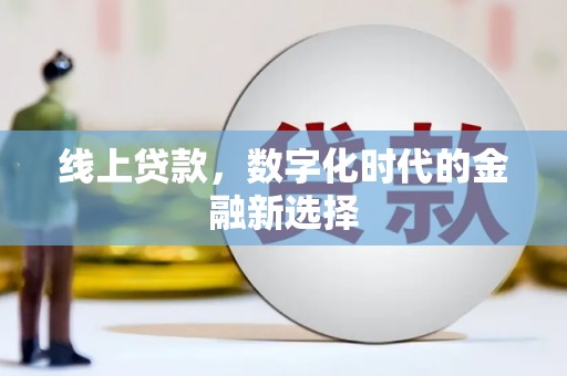 南阳线上贷款，数字化时代的金融新选择