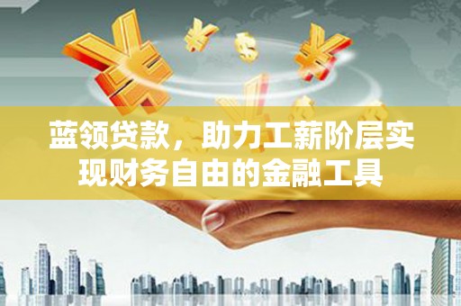 南阳蓝领贷款，助力工薪阶层实现财务自由的金融工具
