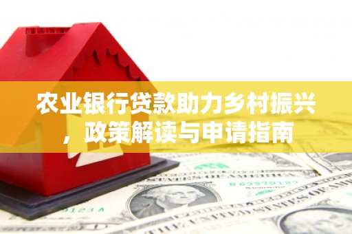 南阳农业银行贷款助力乡村振兴，政策解读与申请指南