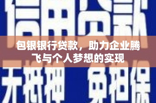 南阳包银银行贷款，助力企业腾飞与个人梦想的实现