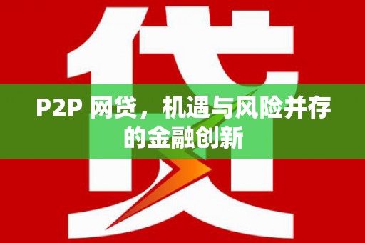南阳P2P 网贷，机遇与风险并存的金融创新