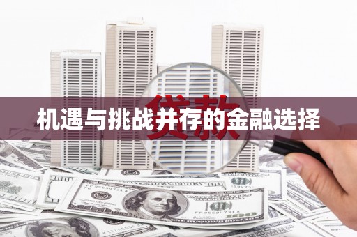 南阳机遇与挑战并存的金融选择
